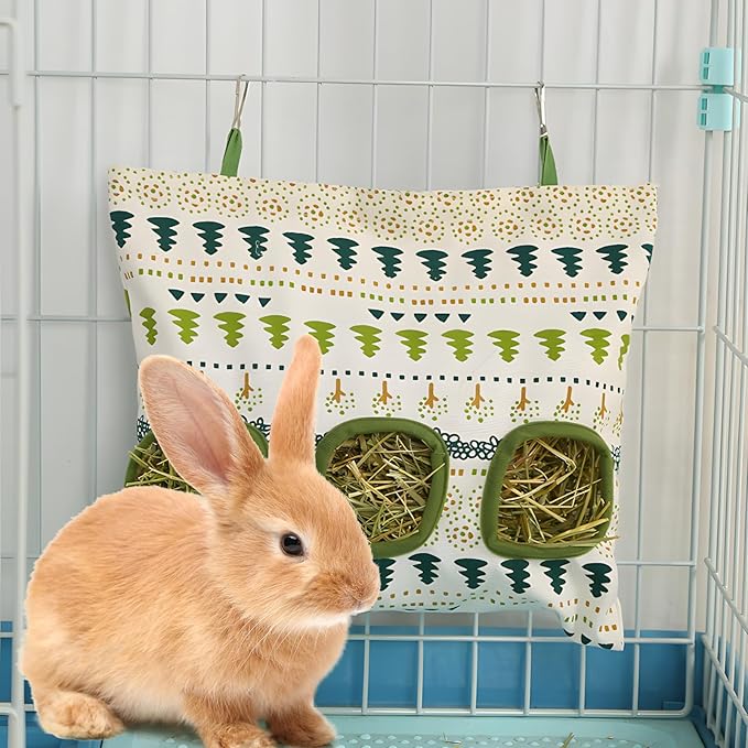 3 Pcs Rabbit Hay Feeders, The Suspended Three-Hole Guinea Pig Hay Feeder, are Widely Applicable to Animals Such as Rabbits, Guinea Pigs, Chinchillas, Hamsters