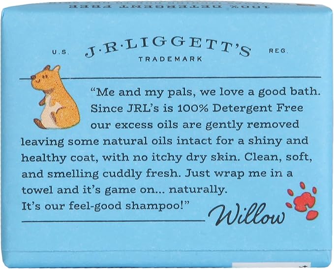 J·R·LIGGETT'S Small Animal Hair Shampoo Bar Great for Sensitive Skin | Relieves Dry, Itchy Skin, Hypoallergenic Formula | Biodegradable100% Detergent-Free, 100% Ecologically Correct, Non-GMO 3.5 oz.