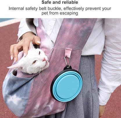 HEEPDD Dog Carrier Sling, Pet Carrier Tote Bag Hands Soft Carrying Travel Shoulder Bag for Small Dogs Cats (Large)