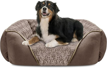 INVENHO X-Large Dog Bed Rectangle Washable Orthopedic Soft Calming Sleeping Durable Pet Cuddler with Anti-Slip Bottom