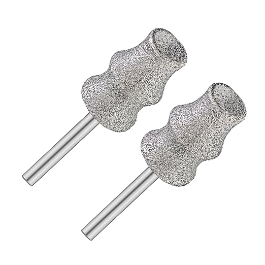 Diamond Dog Nail Grinder Bits - FOCSTOL Diamond Rotory Bit for Dogs&Pets, 2pcs 1/8'' Rotary Nail Grinder Bits for Animals Nail Care (Type C)