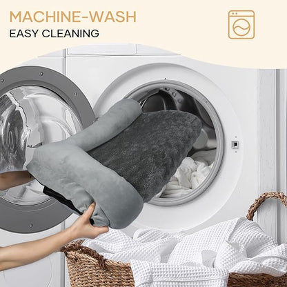 Dog Beds Large Sized Dog, Orthopedic Dog Bed, Waterproof Dog Bed, Washable Dog Bed, 29" x 19" x 5" Light Gray