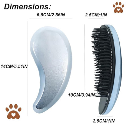 Puppy Brush, Soft Dog Brush for Grooming, Puppy Hair Remover Brush Comb, Grooming Tool for Poodles,Teddy, Yorkies, Maltese, Shih Tzu, Chihuahua, Gradient blue