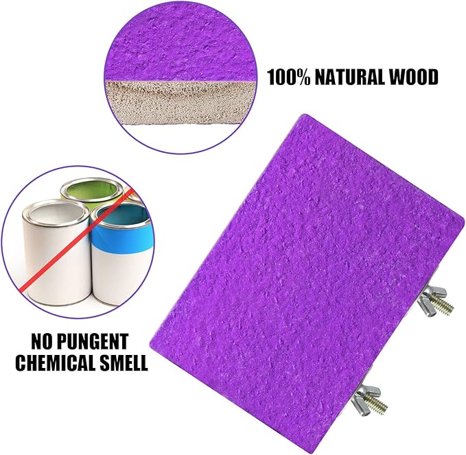 Reginary 12 Pcs Bird Perch Stand Toy Wood Parrot Stand Platform Colorful Paw Grinding Playground Rat Bird Cage Accessories for Pet Parrot Cockatiels Lovebirds, 6 Colors