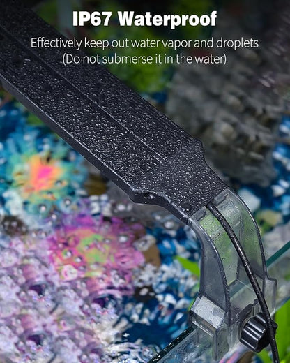 Pawfly Aquarium LED Light 24/7 Fish Tank Light with Full Spectrum Brilliant White Blue Red Green Lights Multi-Colored LEDs with D/N Mode Single Color Effects Timer and Adjustable Brightness