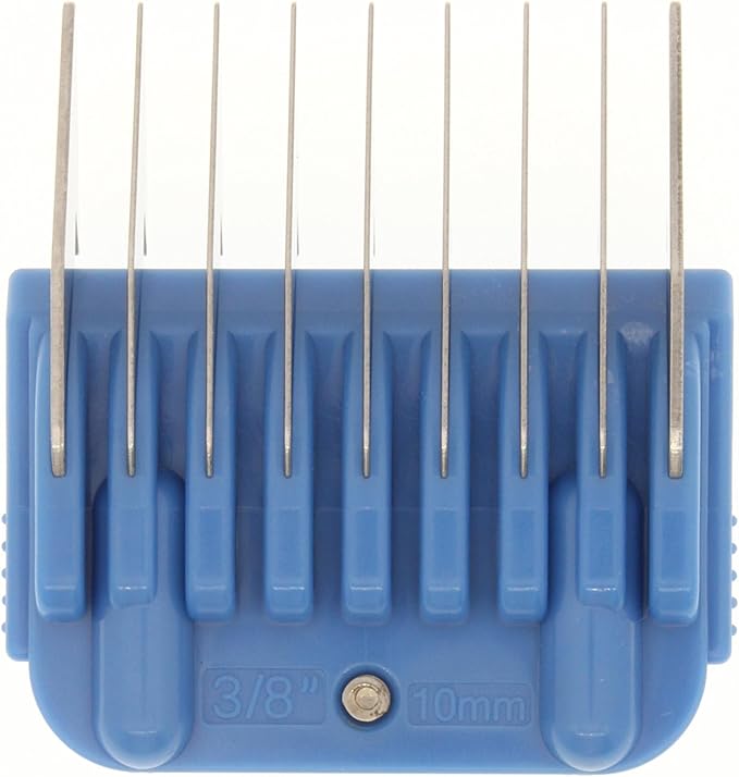 10mm 3/8" Animal Clipper Guard Attachment (Not Compatible on 5-in-1 Blade) for A5 Series Clippers |Stainless Steel Blade for Dog Groomers| Snap-On/Off Guard Combs for Dog Grooming (Standard COMB10MM)