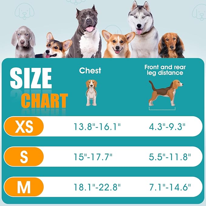 Dog Wheelchair for Back Legs, Wheelchair for Small & Medium Dog, Dog Wheelchair Cart, Doggy Wheelchair with Disabled Hind Legs, Walking Mobility Aids for Small Pet, Hind Limbs Dog Cart with Wheels