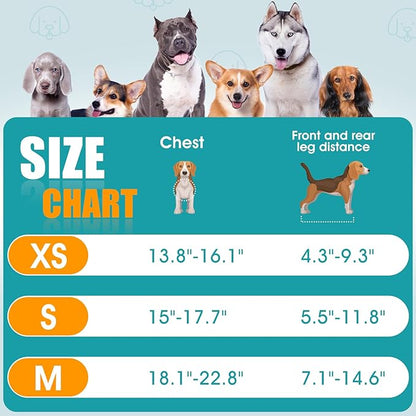 Dog Wheelchair for Back Legs, Wheelchair for Small & Medium Dog, Dog Wheelchair Cart, Doggy Wheelchair with Disabled Hind Legs, Walking Mobility Aids for Small Pet, Hind Limbs Dog Cart with Wheels