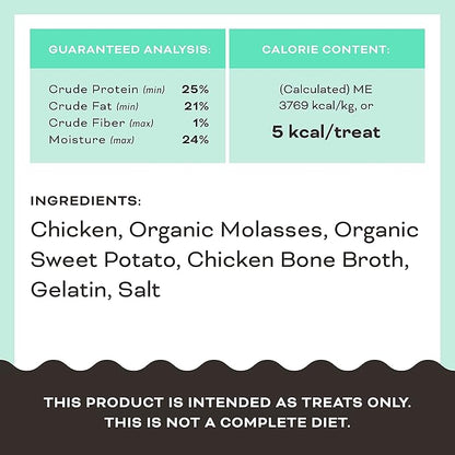 Primal Chicken Jerky Dog Treats Made with Chicken Bone Broth for Dogs, Give Pieces a Chance, Training Treat for Dogs, 4 oz (Pack of 2)