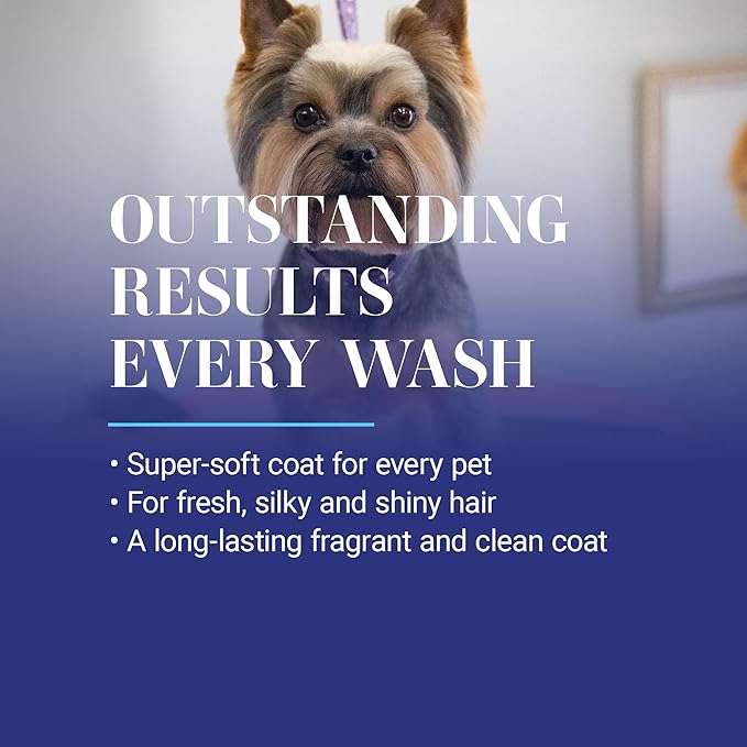 Chris Christensen Smartwash50 Hypoallergenic Ultra Concentrated Dog Shampoo, Makes Up to 50 Bottles, Groom Like a Professional, Delightfully Fragranced, Suitable for All Coats, Made in USA, 16 Oz