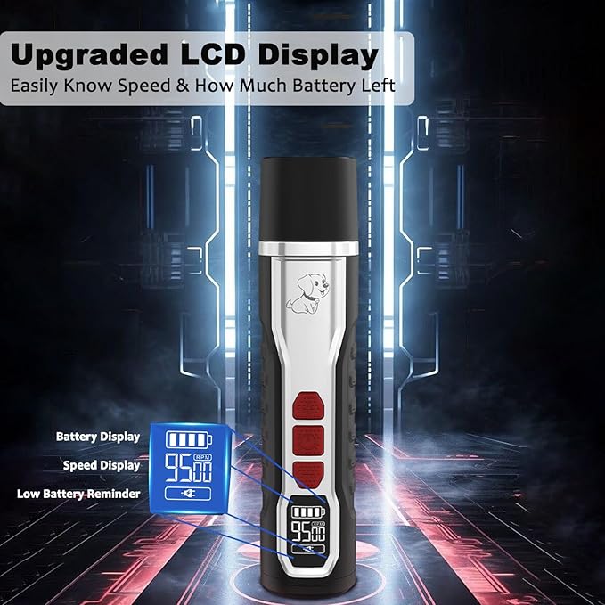 Dog Nail Grinder Upgraded, Professional 5-Speed Electric Rechargeable Pet Nail Trimmer Super Quiet Painless Paws Grooming & Smoothing for Small Medium Large Dogs & Cats