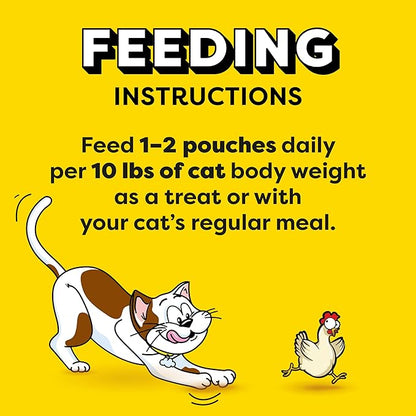 Temptations Creamy Puree Squeezable Lickable Wet Cat Treats with Chicken, 0.42 oz. Tubes, 24 Count