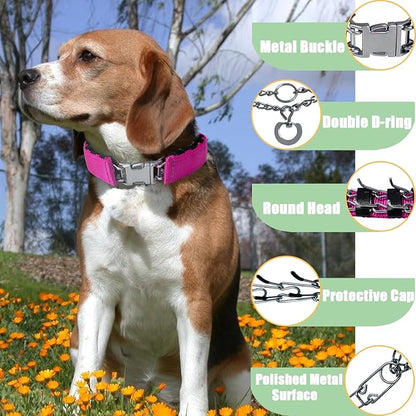 Adjustable Basic Collar with Quick Release Buckle for Small Medium Large Dogs