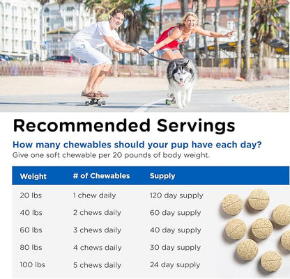 Nutri-Vet Multi-Vite Chewables for Adult Dogs, Dog Vitamins, Pet Essentials, Potent Antioxidants, Strong Bones, Supports a Balanced Diet, Pet Supplements, 120 Count