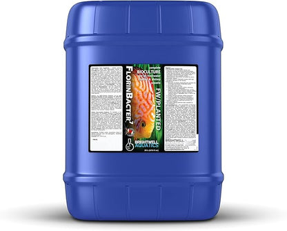 Brightwell Aquatics FlorinBacter7 Freshwater Aquarium Conditioner | Supports Biological Filtration | Removes Ammonia, Nitrite & Nitrate | Improves Water Clarity, 20L