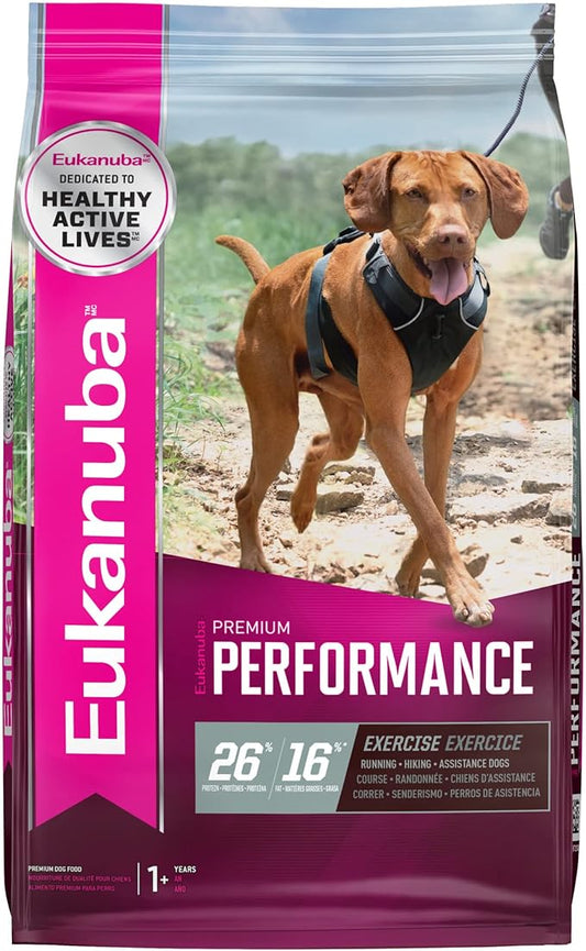 EUKANUBA Premium Performance 26/16 Exercise Dry Dog Food, 40 lb