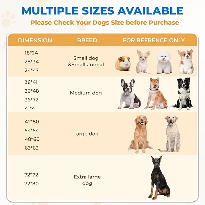 Fostanfly Washable Pee Pads for Dogs, 2 Pack 41"x41", Ultra-Absorbent Leakproof Non-Slip Reusable Potty Training Pads for Dogs, Cats & Puppies Potty