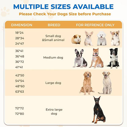 Fostanfly Washable Pee Pads for Dogs, 2 Pack 41"x41", Ultra-Absorbent Leakproof Non-Slip Reusable Potty Training Pads for Dogs, Cats & Puppies Potty