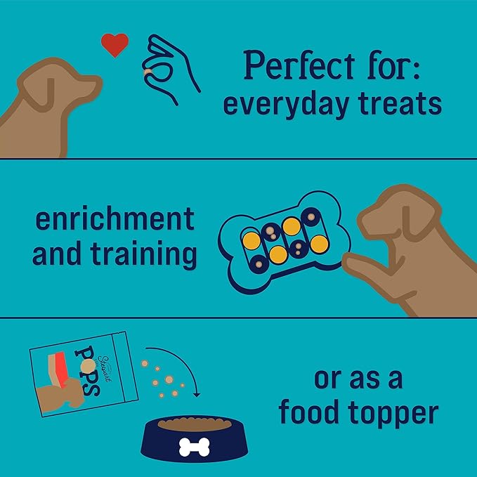 Stewart Freeze Dried Dog Treats, PuffPop Bacon, Egg, and Cheese Recipe, Gluten Free, 5.8 Ounce Resealable Pouch, Made in USA, Dog Training Treats