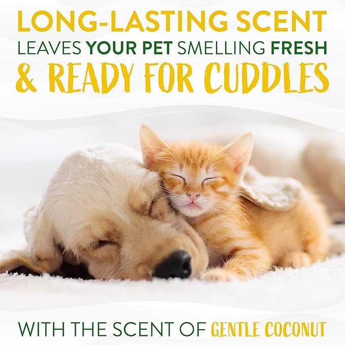 TropiClean Hypoallergenic Waterless Dog Shampoo | Dry Shampoo for Allergies & Sensitive Skin | Safe for Cats | Puppies & Kittens | No Rinse | 7.4oz