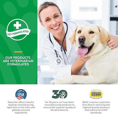 NaturVet Scoopables Advanced Probiotics for Dogs - Chewable Dog Probiotics & Digestive Enzymes - Support a Healthy Gut for Your Pet - Hickory Smoked Bacon Flavor | 11oz Bag