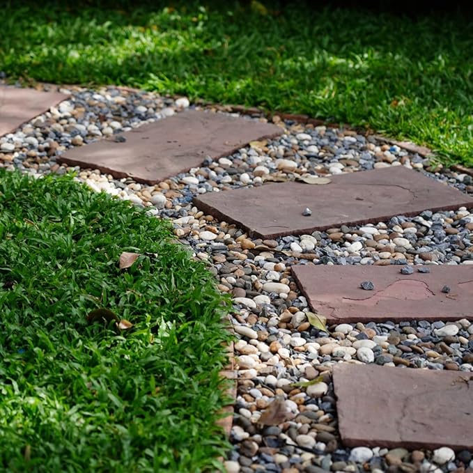 20lbs Natural River Rocks for Plants, 3/8" Aquarium Gravel Decorative Polished Mixed Pebbles for Fish Tank, Gardening, Flower Pots, Vase Fillers, Indoor Water Fountains, Landscaping