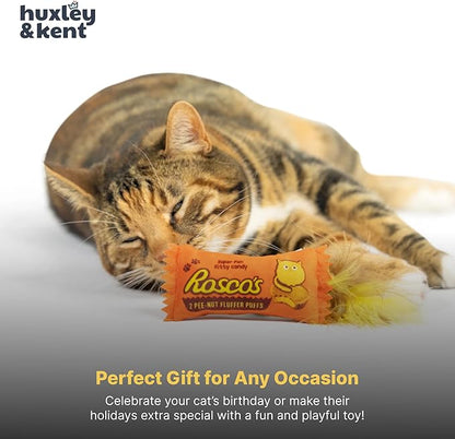 Huxley & Kent Plush Cat Toy - Interactive Catnip Toy for Cats & Kittens - Soft with Crinkle & Catnip - Fun Indoor Play - Treatos Snacks