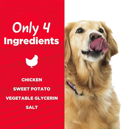 Chicken & Sweet Potato Jerky Tender Dog Treats, High Protein, Low Fat, No Artificial Colors, 16 oz