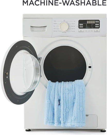 Bedsure Dog Blanket for Small Dogs Washable - Fluffy Fuzzy Puppy Cat Blanket with Premium 300GSM Coral Fleece Soft for Pet Kitten Doggy, Blue, 25x35IN