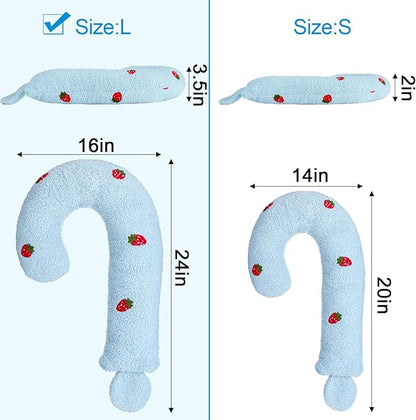 Mity rain Dog Pillow, Question Mark Dog Calming Pillow for Spin, Ultra Soft High Density Dog Neck Pillow for Joint Relief Sleeping Improve, Pet Calming Pillow Toy for Small/Medium/Large Dogs (Large)