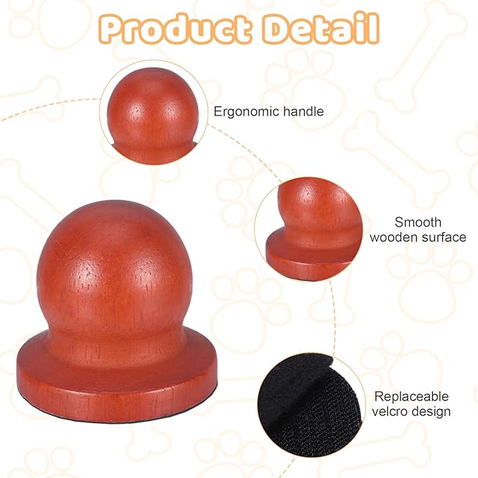 Dog Nail File Board with 3PCS Replaceable Sandpaper, Wooden Dog Nail Scratch Board Pad, Puppy Stress-Free Training Claw Care Emery Pad Treat Box Trimmers Accessories(Brown)