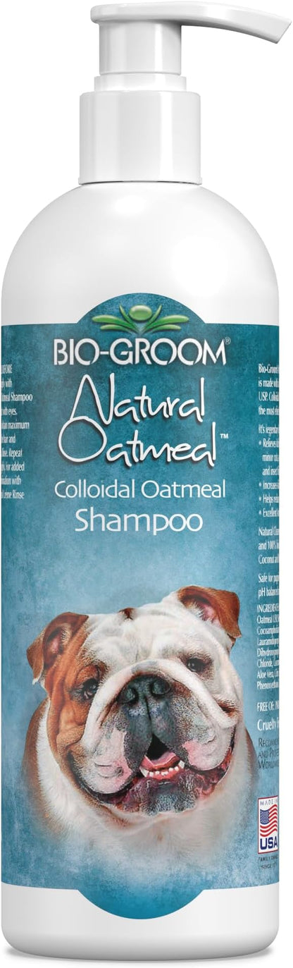 Bio-Groom Oatmeal Dog Shampoo  for Allergies and Itching, Cruelty-Free, Dog Bathing Supplies, Puppy Shampoo for Sensitive Skin, Made in USA, Anti-Itch Dog Products  32 fl oz 1-Pack
