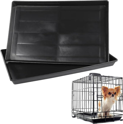 DOITOOL Dog Crate Tray Replacementï¼2PCS Crate Replacement Tray 17.2 Inch for Pet Cages, Crates, and Kennels for Dogs, Cats, Rabbits, Ferrets, and Critters