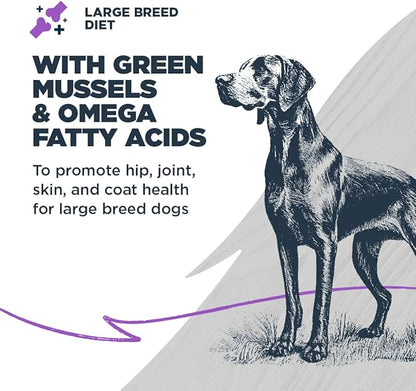 Blackwood Large Breed Dry Dog Food, Whitefish with Ancient Grains, 10 Pound Bag for Adult Dogs, Slow Cooked with Green Mussels to Promote Hip & Joint Health