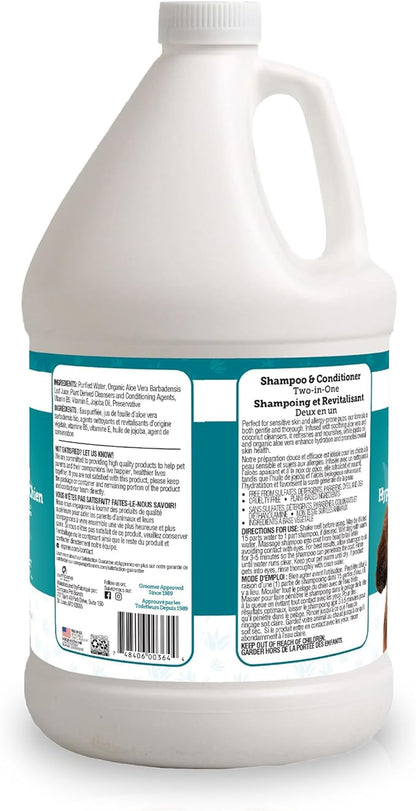 Espree Hypoallergenic Dog Shampoo & Conditioner, Tearless Formula with Aloe Vera, Sulfate-Free, Paraben-Free, Harsh Chemical and Dye-Free, Safe for Sensitive Skin, Gallon