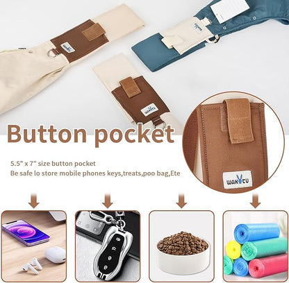 Dog Sling Carrier for Small Dogs - Front Dog Carrier with Adjustable Strap - Hands Free Pet Papoose Bag for Chest - Suitable for Puppy, Small Dogs, and Cats for Outdoor Travel,15 lbs