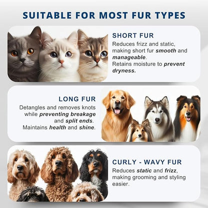 2025 Self-Cleaning Pet Grooming Brush with Negative Ion Technology  Slicker Brush for Cats & Dogs, Reduces Shedding, Gentle on Skin, Easy Release Button for Long & Short Hair