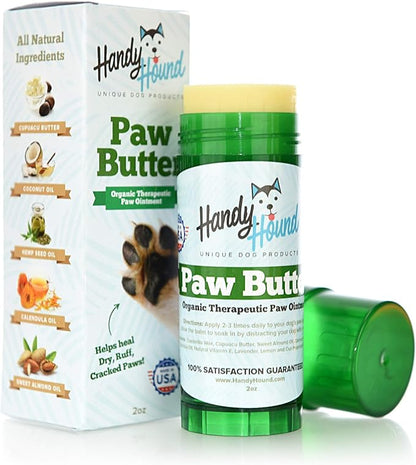 Dog Paw Balm - Paw Butter  Ultimate Dog Paw Protector & Dry Skin Treatment - Nourishing Paw, Nose & Dry Skin Soother - Lick-Safe Paw Balm Dogs Trust - Made in The USA - 2 oz