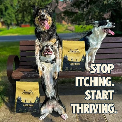 Jiminy's Good Grub Dry Dog Food, Hypoallergenic, Healthy Skin and Coat, Improved Oral Health, Made in USA, 24lb Bag (Pack of 1)