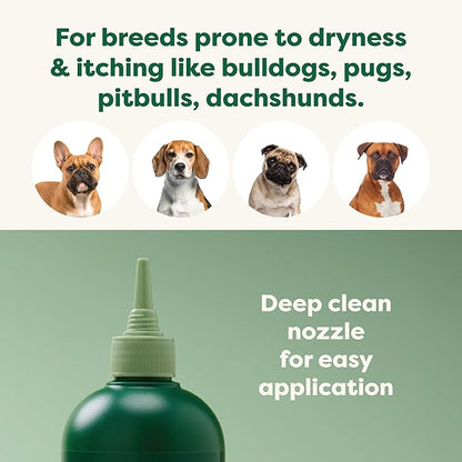 Earth Rated 3-in-1 Soothing Dog Shampoo and Conditioner, Deodorizing Oatmeal Shampoos for Dogs and Puppies, Great for Smelly Pets, White Tea and Basil Scent, 16 oz