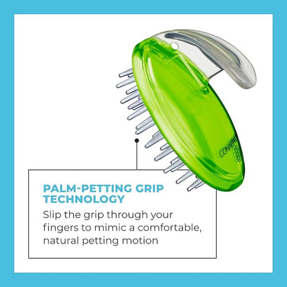 CONAIRPROPET Shampoo Massage Brush with Ergonomic Pet-It Design, Dog Brush for Shampoo & Massage Brush for Bathing