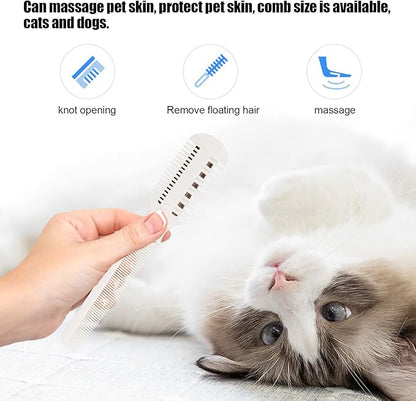 Dog Hair Cutter, Pet Hair Trimmer, 2 in 1 Trimming Grooming Hair Cutter Comb Manual Dog Hair Trimmer Comb Pet Grooming Comb with Replacement Blade for Dog Cat Pet