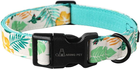 ARING PET Summer Dog Collar-Cute Dog Collar for Small Dogs, Adjustable Comfortable Cotton Dog Collars for Small Medium Large Dogs, X-Small
