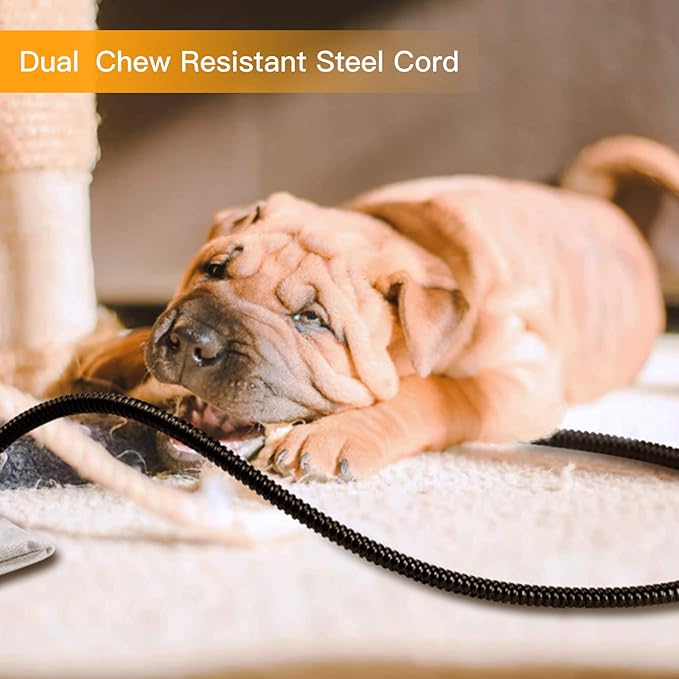 Toozey Pet Heating Pad, 6 Adjustable Temperature Dog Cat Heating Pad with Timer, Waterproof Heated Dog Bed for Dogs with Chew Resistant Cord, Indoor Heating Pad for Dogs Cats, Pet Heated Mat 28x20in