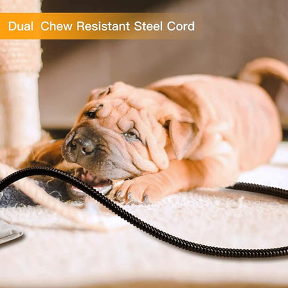 Toozey Pet Heating Pad, 6 Adjustable Temperature Dog Cat Heating Pad with Timer, Waterproof Heated Dog Bed for Dogs with Chew Resistant Cord, Indoor Heating Pad for Dogs Cats, Pet Heated Mat 28x20in