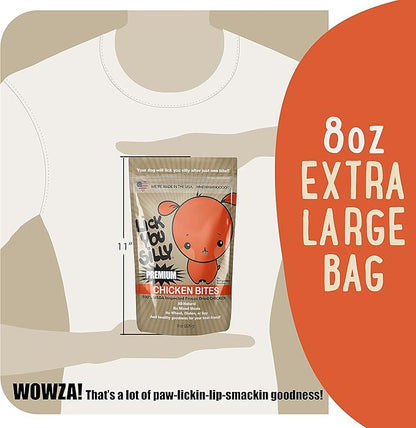 Grain-Free, All-Natural Freeze-Dried Chicken Liver Dog Treats - Made in The USA with Vital Essential Ingredients for Dogs, Including Puppy Training - 8 Ounce Treat Pouch