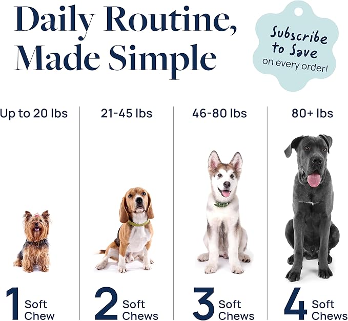 Veterinary Formula Gut Health Supplement for Dogs  Vet-Formulated Probiotic Chews with Digestive Enzymes & Fiber  Smart Vitality Supports Digestive Health, Gut Balance & Stool Quality, 60 Soft Chews