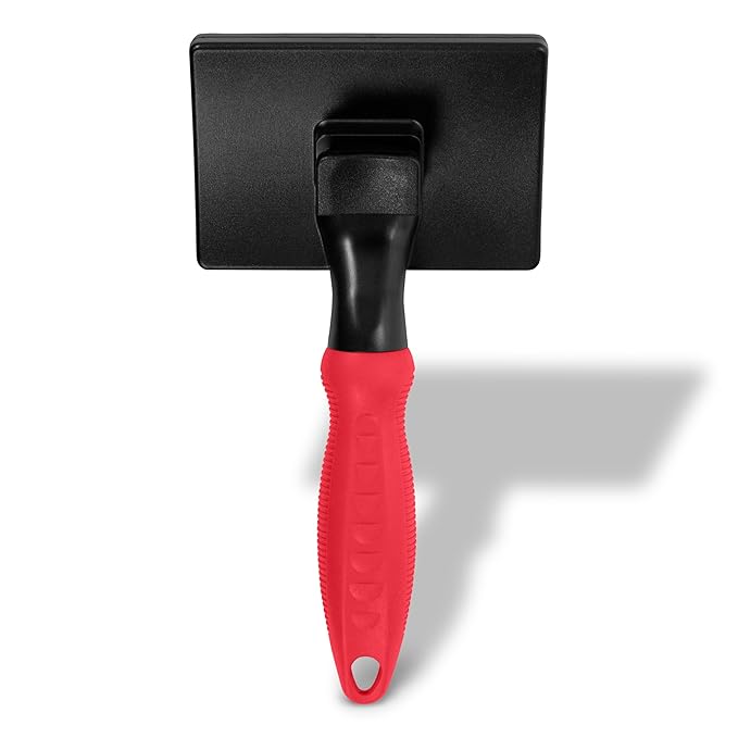 Paw Brothers Self Cleaning Slicker Brush for Dogs and Cats, Dog Brush for Shedding, Slicker Comb for Long Short Haired Pets, Deshedding, Cat Grooming Tool, Large