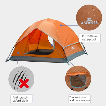 Outdoor Waterproof Pet Camping Tent, Cave Bed for Indoor Cats and Small Dogs, Portable Cat House Dog House, 29.5x29.5x18.9'', Orange, M.