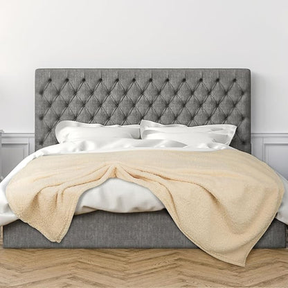 furrybaby Dog Blanket Soft Dog Blankets for Large Dogs Puppy Essentials Washable Sherpa Fleece Cat Blanket 59x78 Inches for Bed Furniture Couch Sofa (Jumbo, Beige)